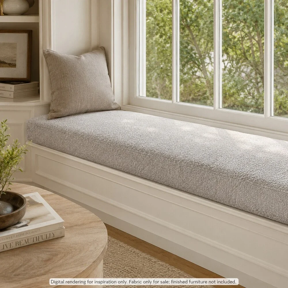 LINK OUTDOOR Ritz Sterling Gray Acrylic Upholstery Fabric 54